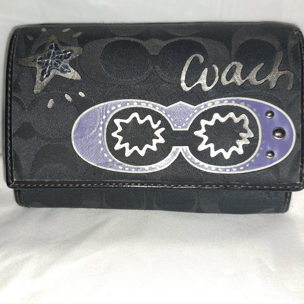 Coach Daisy Pop Optic Signature Shoulder Bag And Wallet Set - Picture 3 of 16
